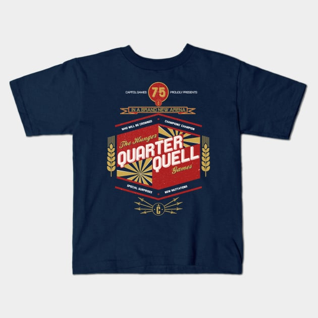 Quarter Quell Kids T-Shirt by a_man_oxford